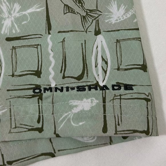 Columbia Men's Super Slack Tide Camp Shirt, Cool Green Trout Batik 5XL - Picture 7 of 13